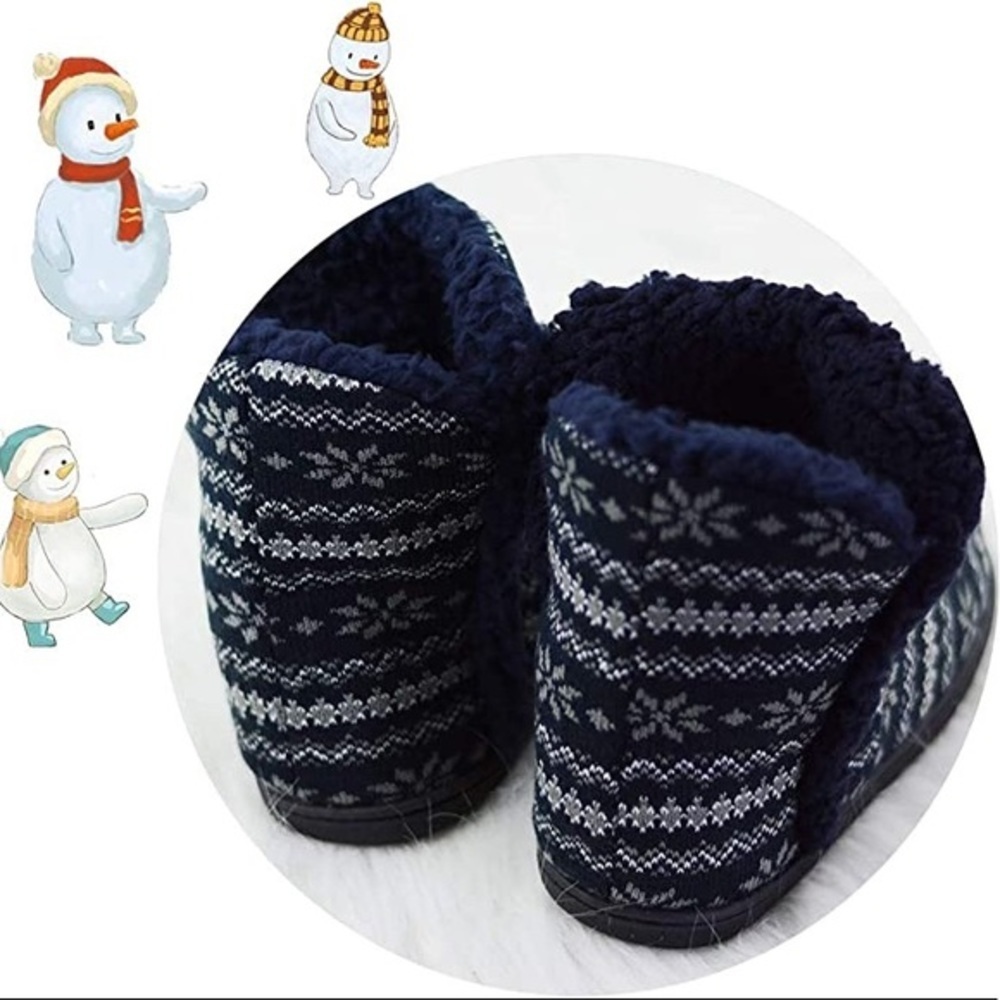 New Women's Plush Lining Fuzzy Fur Slippers - Picture 4 of 5